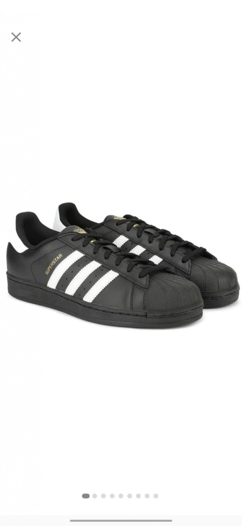Adidass Superstar Black White Leather Fix 169