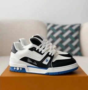 Louis Vuitton Lv Trainer White Blue With All Accessories #174