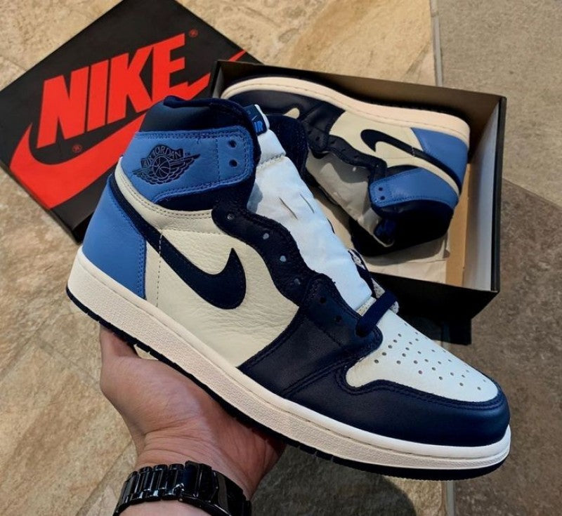 Nikee Air Jordan 1 Retro High Obsidian Blue Semi UA #176