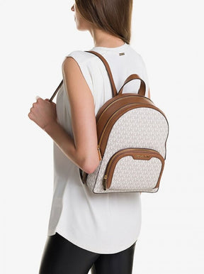 Michael  kors  double  zipper  backpack  with  dust  bag(22M07 biege brown)