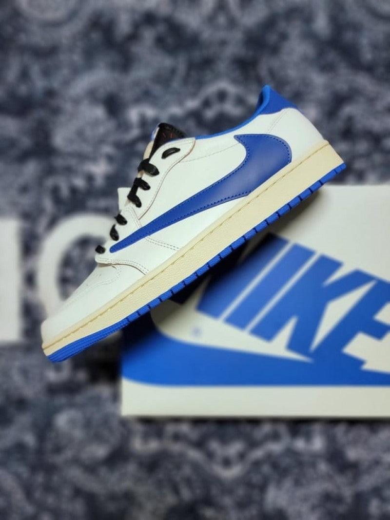 Nikee Air Jordan Retro 1 X Travis Scott Fragment Heat Of White Semi Ua quality with Og box