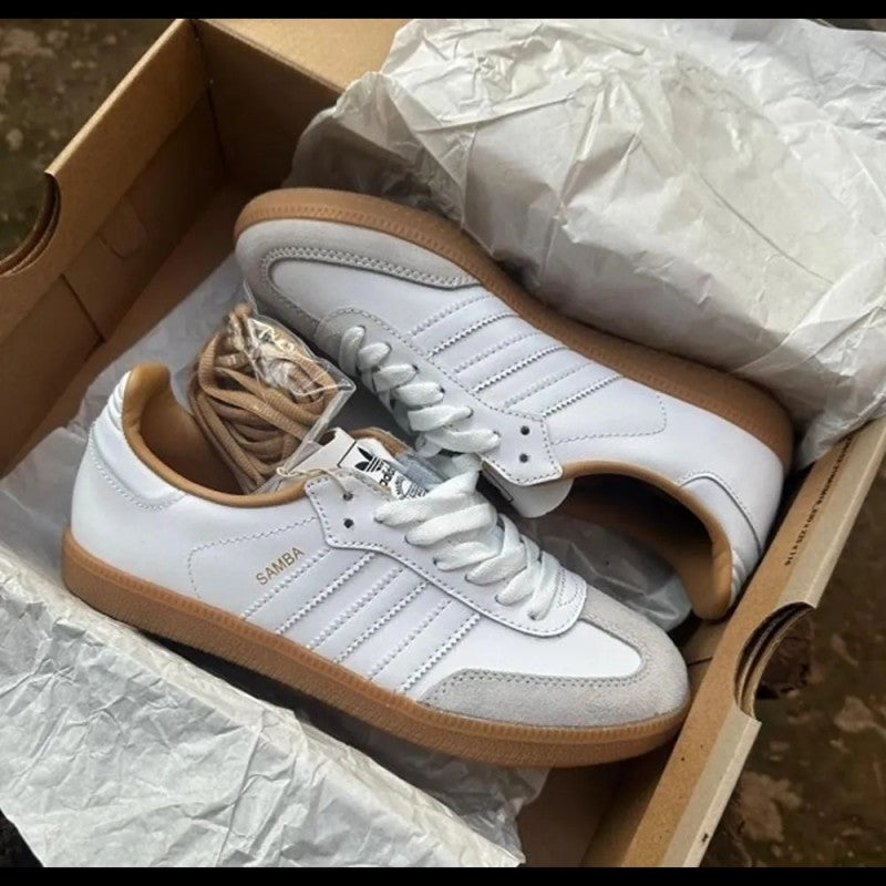 Adidass Samba OG "Made In Italy Core White" #736
