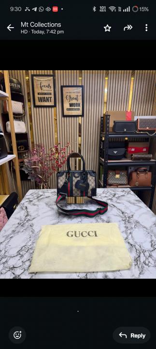 Gucc  i Ophidia Big Gg Monogram Handbag With Dust Bag (Black)