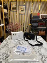 COAC  H TABBY SHOULDER BAG WITH OG BOX AND DUST BAG (BLACK)