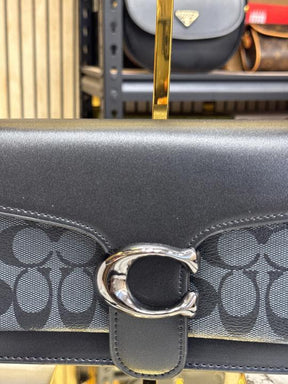 COAC  H TABBY SHOULDER BAG WITH OG BOX AND DUST BAG (Black BLACK)