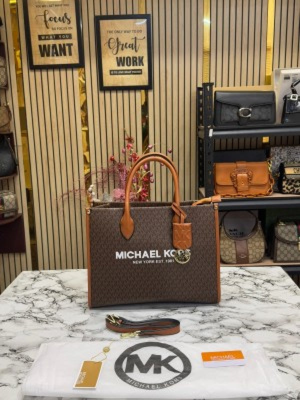 Michael  Kors Mirella Tote Bag With Dust Bag Including Card 22320 Coffee Brown