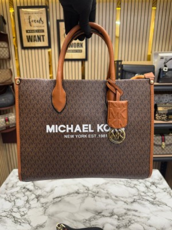 Michael  Kors Mirella Tote Bag With Dust Bag Including Card 22320 Coffee Brown