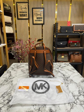 Michael  Kors Kenley Backpack Premium Quality With Dust Bag (Brown)