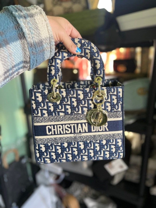Dior lady  D lite  blue  D  with  og  box  (Blue)