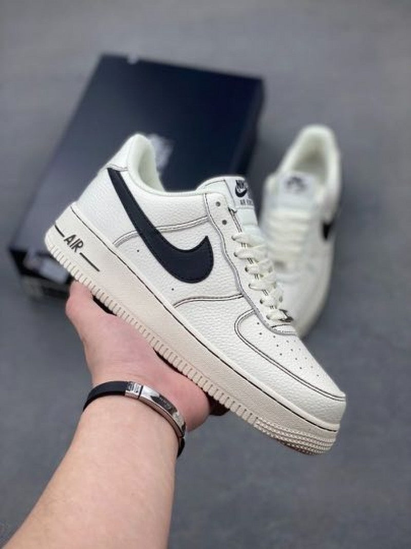 Nikee Airforce 1 LV8 Leather Cream Black