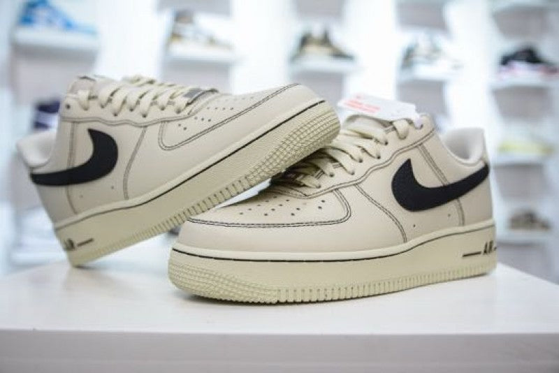Nikee Airforce 1 LV8 Leather Cream Black