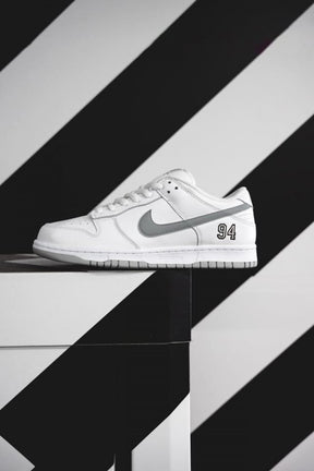 Supreme x Nikee SB Dunk Low White Grey