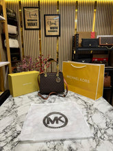 Michael  Kors Cynthia Signature Logo Satchel Bag With Box And Dust Bag Including Carry Bag (Brown)