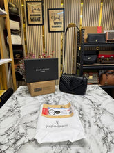 YSL SAINT LAURENT COLLEGE BLACK CHAIN BAG  DUBBLE BOX PACKING (10888)