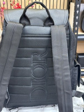 Christian  Dior  Saddle  Oblique  BackPack  With  Dust  Bag  (Full  Black)