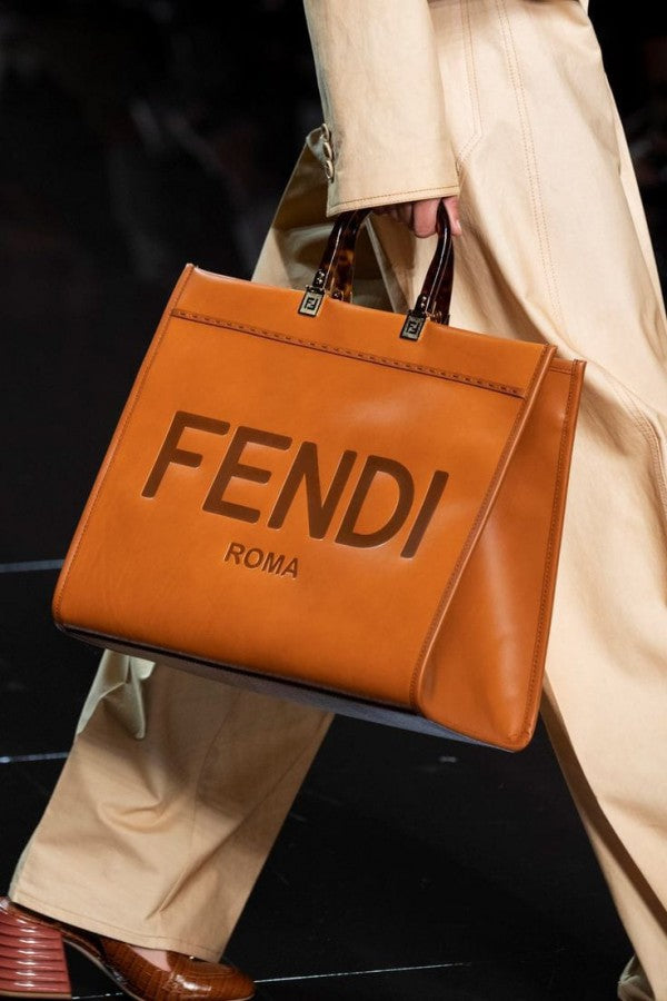 FEND  I ROMA TOTE WITH DUST BAG PREMIUM QUALITY (BROWN)