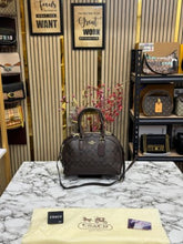 Coach  Signature  Alma  Domed  Satchel  With  Dusty  Bag  And  Card  (C502  Coffee)