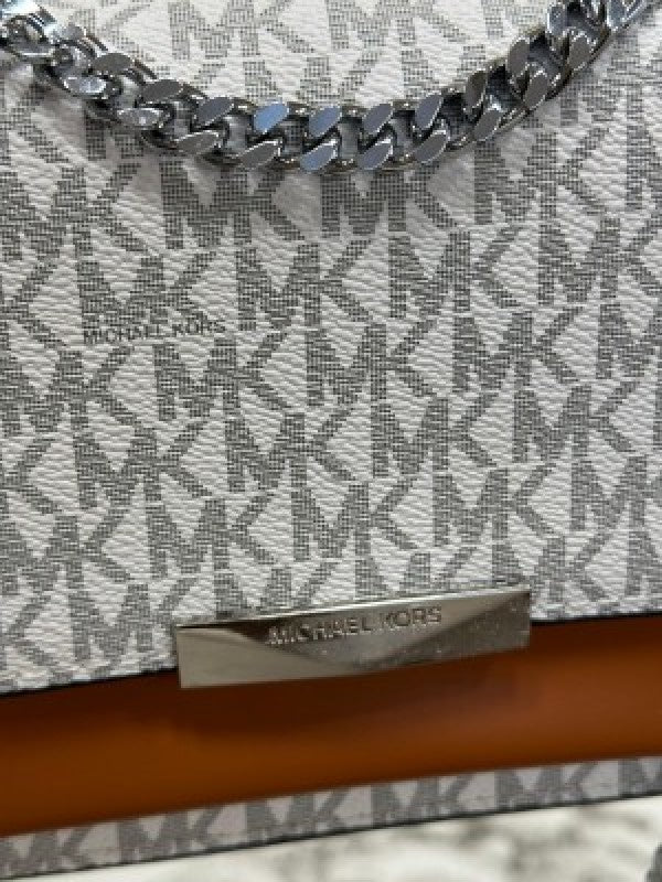 Michael  Kors  Vanilla  And  Acorn  Jade  Shoulder  Bag  With  Box  And  Dust  Bag  (Biege  Brown)