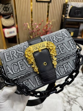 Versace Jeans Couture Baroque Shoulder Bag (Old Flower Black)