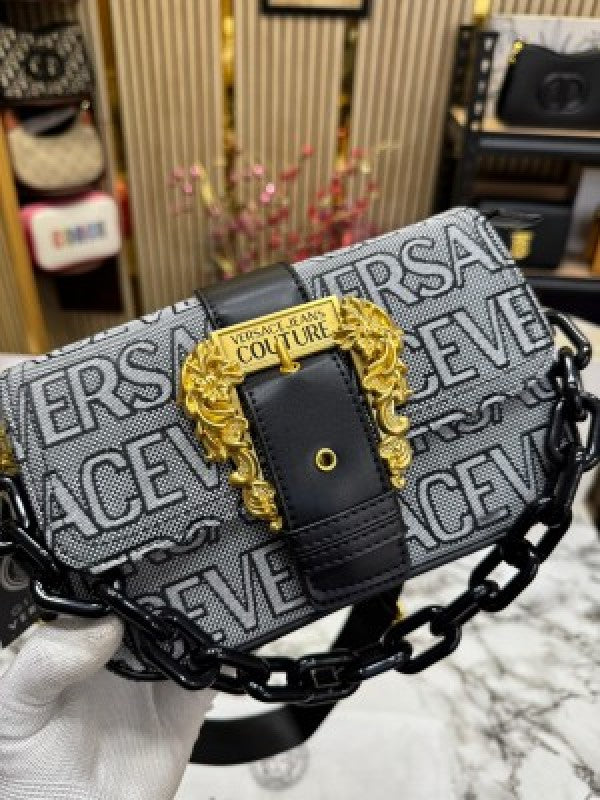 Versace Jeans Couture Baroque Shoulder Bag (Old Flower Black)