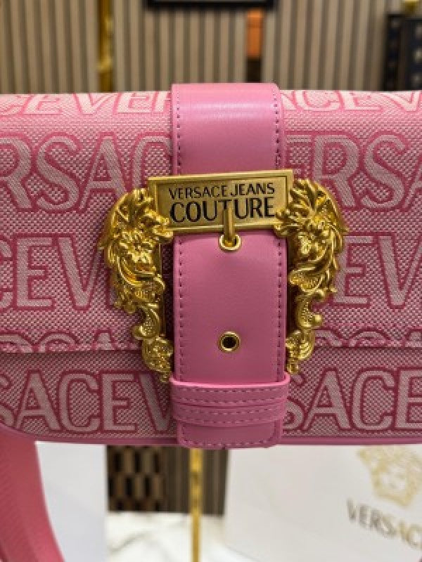 Versace Jeans Couture Baroque Shoulder Bag (Old Flower Pink)