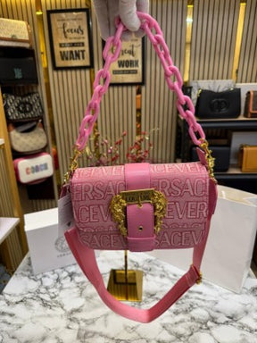 Versace Jeans Couture Baroque Shoulder Bag (Old Flower Pink)