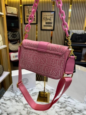 Versace Jeans Couture Baroque Shoulder Bag (Old Flower Pink)