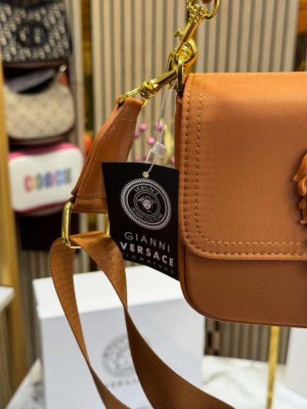 Versace Jeans Couture Baroque Shoulder Bag (Brown)