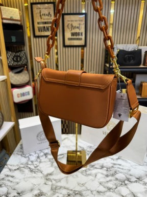 Versace Jeans Couture Baroque Shoulder Bag (Brown)