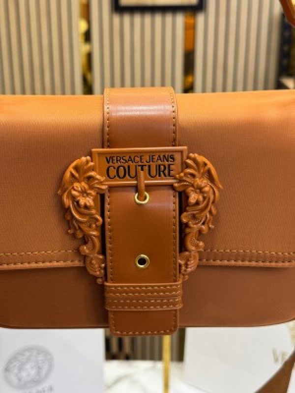 Versace Jeans Couture Baroque Shoulder Bag (Brown)