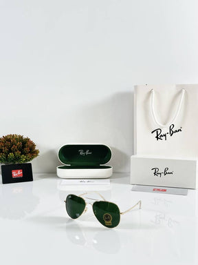 Rayban Aviator 3026 Gold Green GLASS