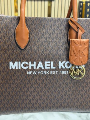 Michael  Kors Mirella Tote Bag With Dust Bag Including Card (Brown)