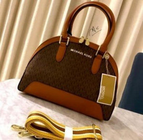 MICHAEL  KORS ALMA WITH DUST BAG AND SLING (BROWN) (S6)
