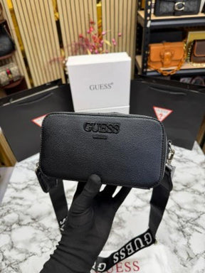 GUESS LAINIE SLING WITH OG BOX AND DUST BAG INCLUDING CARRY BAG HEAVY QUALITY (BLACK)