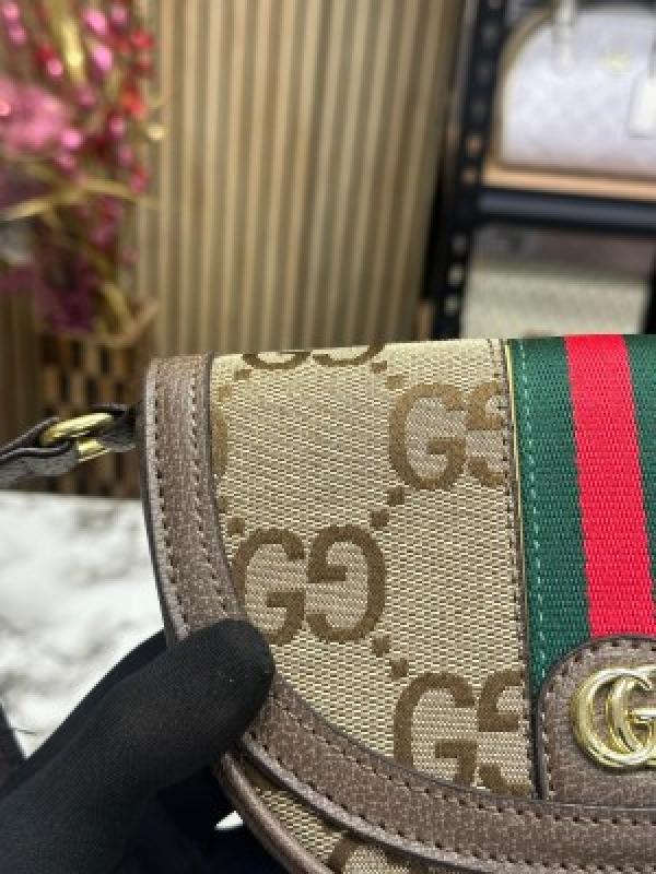 GUCC  I GG HORSESHOE SHOULDER BAG WITH OG BOX AND DUST BAG