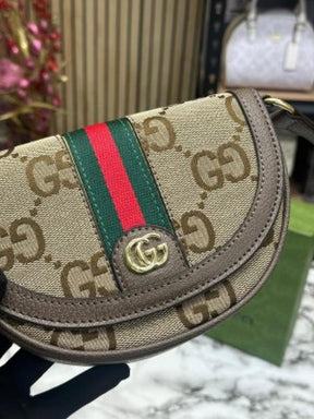 GUCC  I GG HORSESHOE SHOULDER BAG WITH OG BOX AND DUST BAG