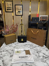 Burberry  TB  Monogram  Quilted  Shoulder  Bag  With  Box  And  Dust  Bag  (Black)