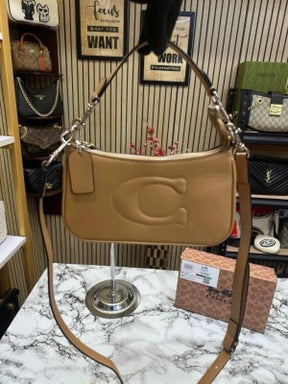Coach  Teri  Shoulder  Bag  With  Box  And  Dust  Bag  (Khaki)