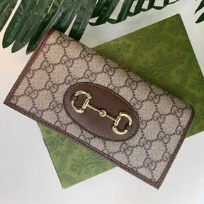Gucci  Horsebit  1955  Wallet  With  Chain  OG  Double  Box  &  Dust  Bag  621892