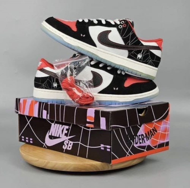 Nikeee SB Dunk Low Spiderman Miles Morales