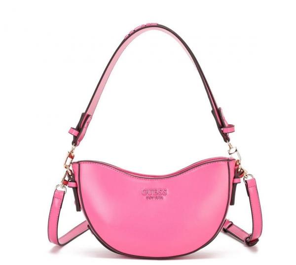Guess  sarita  top  zipper  shoulder bag with og box(222 pink)