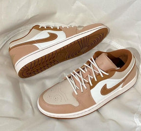 Nik ee Air Jordan 1 Low SE Hemp Light British Tan Brown 208