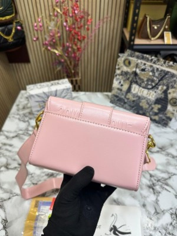 CHRISTIAN DIO  R MONTAIGNE HANDBAG WITH OG BOX DUST BAG & CARRY BAG [PINK]