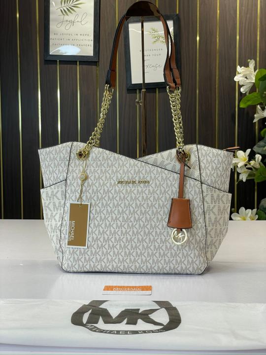 Michael  kors jet set travel tote bag with duat bag (M9819 biege