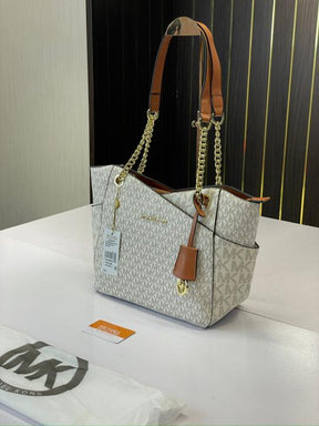 Michael  kors jet set travel tote bag with duat bag (M9819 biege
