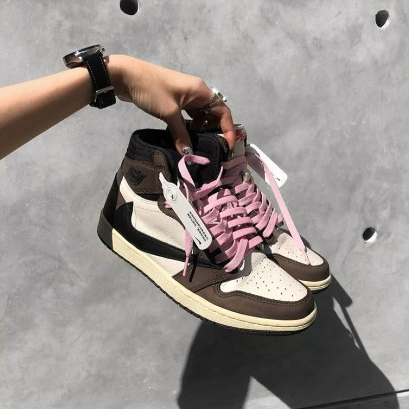 NIK E Air jordan travis scott retro 1 high og dark mocha semi ua