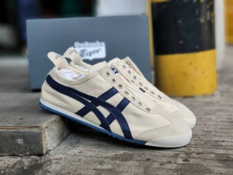 Onitsuka Tiger Slip On Navy Blue Beige