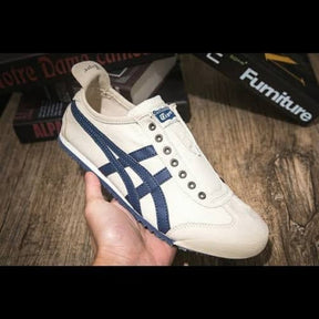 Onitsuka Tiger Slip On Navy Blue Beige