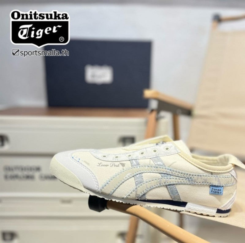 Onitsuka Tiger Panda Prank White Silver Slip On