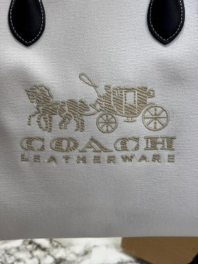 Coach  Ace  Tote  Bag  Carryall  With  Box  And  Dust  Bag  (White)